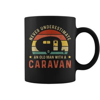 Never Underestimate An Old Man With A Caravan Rv Camping Coffee Mug - Thegiftio UK