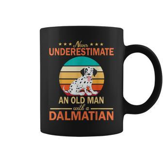 Never Underestimate An Old Man With A Dalmatian Dogs Father Coffee Mug - Thegiftio UK