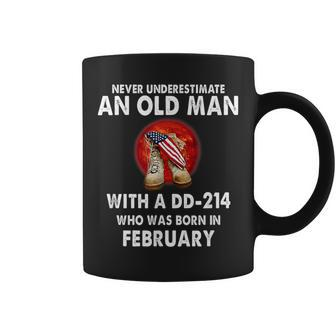 Never Underestimate An Old Man With A Dd-214 Who February Coffee Mug | Mazezy