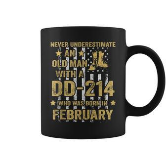 Never Underestimate An Old Man With A Dd-214 February Coffee Mug - Seseable