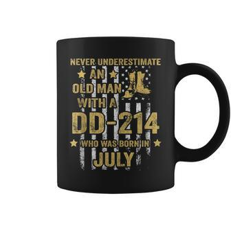Never Underestimate An Old Man With A Dd-214 July Coffee Mug - Seseable