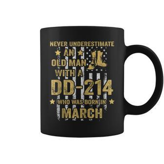 Never Underestimate An Old Man With A Dd-214 March Coffee Mug - Seseable