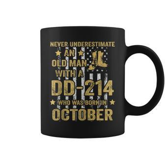 Never Underestimate An Old Man With A Dd-214 October Coffee Mug - Seseable