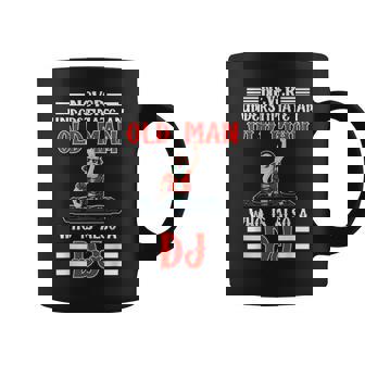 Never Underestimate An Old Man Who Is Also A Dj Disco Party Coffee Mug | Seseable CA