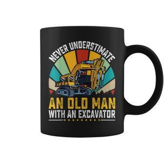 Never Underestimate An Old Man With An Excavator Coffee Mug - Monsterry AU