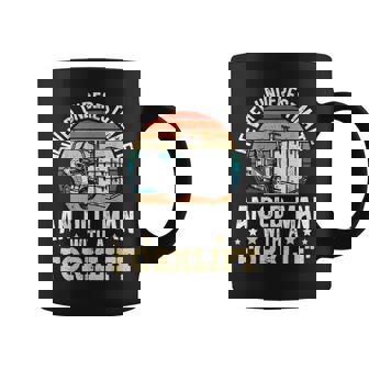 Never Underestimate An Old Man With A Forklift Operator Coffee Mug | Mazezy