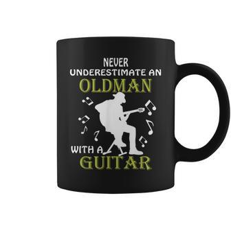 Never Underestimate An Old Man With A Guitar Father's Day Coffee Mug - Thegiftio UK