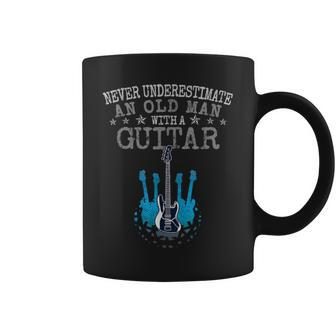 Never Underestimate An Old Man With A Guitar Music Coffee Mug - Thegiftio UK