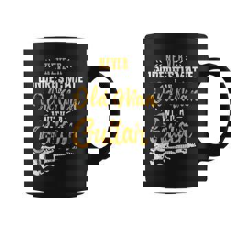 Never Underestimate An Old Man With Guitar Rock Music Coffee Mug - Thegiftio UK