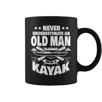 Never Underestimate An Old Man With A Kayak Dad Coffee Mug - Thegiftio UK