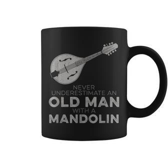 Never Underestimate An Old Man With A Mandolin Humor Coffee Mug | Mazezy