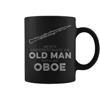 Never Underestimate An Old Man With An Oboe Vintage Novelty Coffee Mug - Seseable