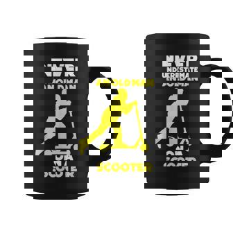 Never Underestimate Old Man Scooter E-Scooter Electric Coffee Mug | Mazezy