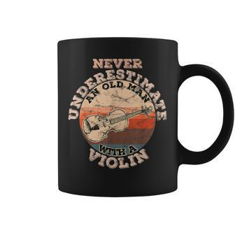 Never Underestimate An Old Man With A Violin Coffee Mug - Monsterry AU