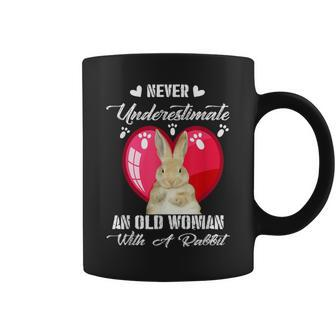 Never Underestimate An Old Woman With A Rabbit Costume Coffee Mug - Monsterry