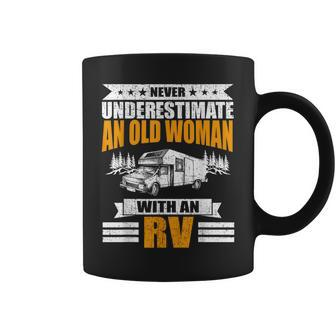 Never Underestimate An Old Woman With An Rv Camping Coffee Mug - Monsterry AU