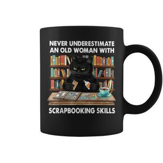 Never Underestimate An Old Woman With Scrapbooking Skills Coffee Mug - Monsterry DE