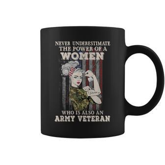 Never Underestimate The Power Of A Army Veteran Coffee Mug - Monsterry UK