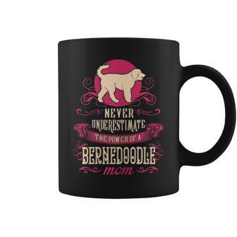 Never Underestimate Power Of Bernedoodle Mom Coffee Mug - Seseable