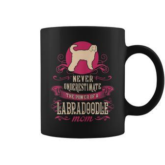 Never Underestimate Power Of Labradoodle Mom Coffee Mug - Seseable