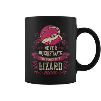 Never Underestimate Power Of Lizard Mom Coffee Mug - Seseable