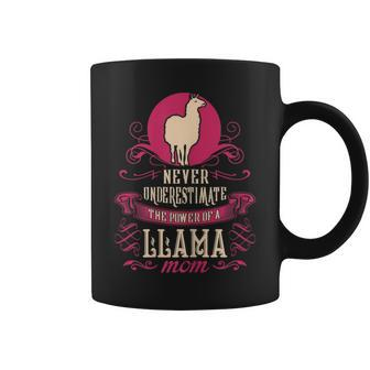Never Underestimate Power Of Llama Mom Coffee Mug - Seseable