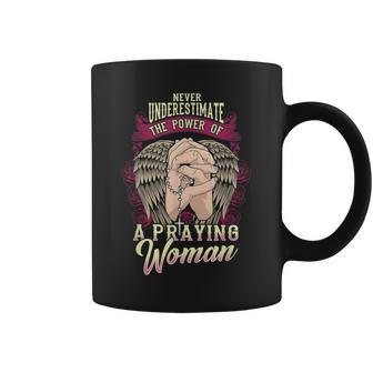 Never Underestimate The Power Of A Praying Woman Coffee Mug - Seseable