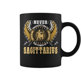 Never Underestimate The Power Of A Sagittarius Zodiac Coffee Mug | Mazezy