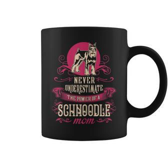 Never Underestimate Power Of Schnoodle Mom Coffee Mug - Seseable