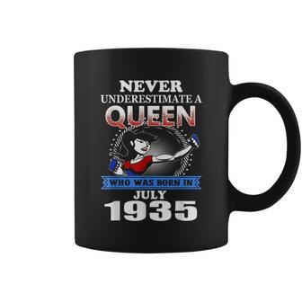 Never Underestimate A Queen Born In July 1935 Coffee Mug | Mazezy