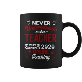 Never Underestimate A Teacher Who Survived Online Teaching Coffee Mug | Mazezy