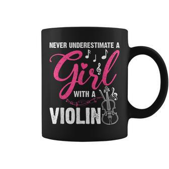 Never Underestimate A Violin Coffee Mug | Mazezy