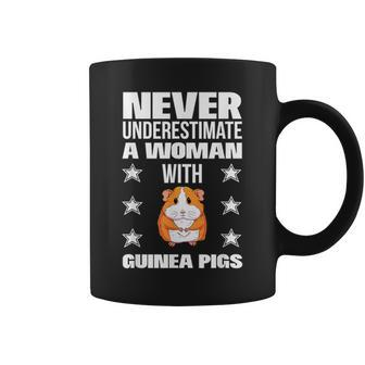Never Underestimate A Woman With Guinea Pigs Coffee Mug - Monsterry AU