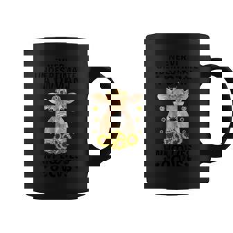 Never Underestimate A Woman Who Loves Cows Coffee Mug | Mazezy