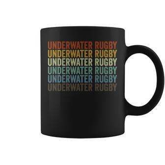 Underwater Rugby Sports Retro Coffee Mug | Mazezy