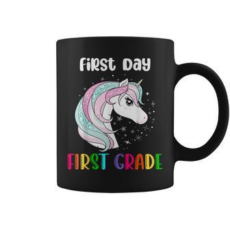 Unicorn First Day Of First Grade 1St Day Of School Girls Coffee Mug - Monsterry CA