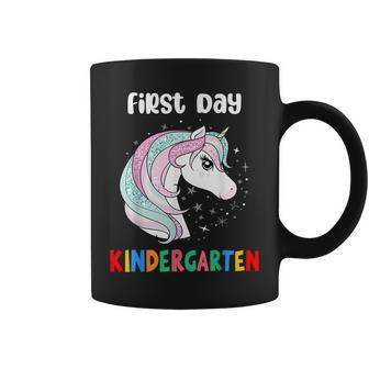 Unicorn First Day Of Kindergarten 1St Day Of School Girls Coffee Mug - Monsterry AU