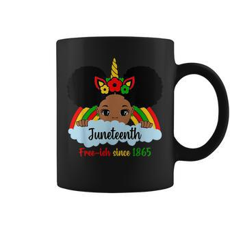 Unicorn Girl Junenth Freeish Since 1865 Kids Toddlers Coffee Mug | Mazezy