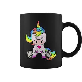 Unicorn Gym Unicorn Weightlifting Coffee Mug | Mazezy