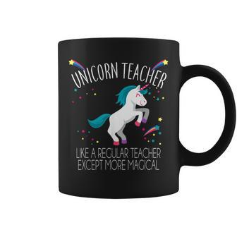 Unicorn Teacher Funny Rainbow Humor School Educator Coffee Mug - Thegiftio UK