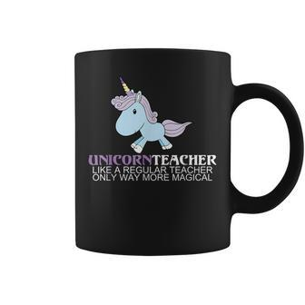 Unicorn Teacher Way More Magical Funny Teachers Gift Coffee Mug - Thegiftio UK