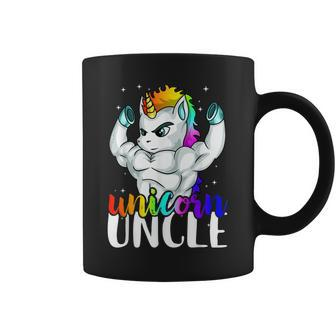 Unicorn Uncle Unclecorn For Men Manly Unicorn Gift Coffee Mug | Mazezy
