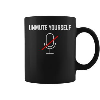 Unmute Yourself Funny 2020 Teacher Virtua Coffee Mug - Monsterry AU