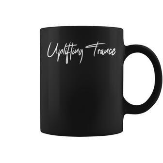 Uplifting Trance Script Coffee Mug | Mazezy