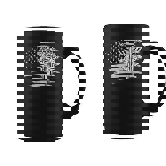 Us Flag Motorcycle Riding Bike American Pride Gift Biker Coffee Mug | Mazezy