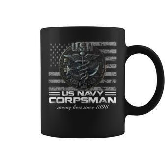 Us Navy Corpsman Navy Veteran Gift Ideas Coffee Mug | Mazezy