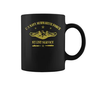Us Navy Submarine Forces Veteran Silent Service Vintage Coffee Mug | Mazezy