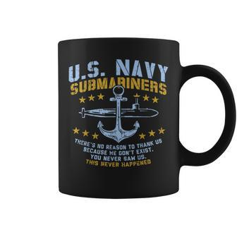 Us Navy Submariners Anchor No Reason Thank Us Veteran Gift Coffee Mug | Mazezy