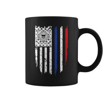Usa American Flag Us Coast Guard Veteran Uscg Gift For Womens Veteran Funny Gifts Coffee Mug | Mazezy