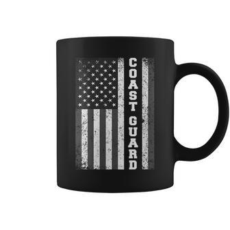 Usa Coast Guard Uscg Distressed American Flag Patriotic Gift For Womens Coffee Mug | Mazezy